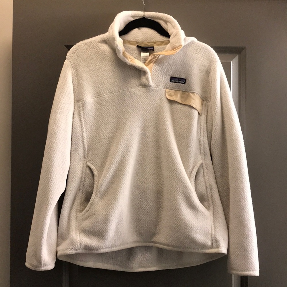 Patagonia White Fleece Pullover